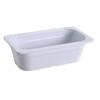 Yanco China GN-513 GN White Melamine 2.3L 1/3 Rectangular Food Pan - 6 Each 