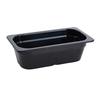 Yanco China GN-513BK GN Black Melamine 2.3L 1/3 Rectangular Food Pan - 6 Each 