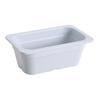 Yanco China GN-611 GN White Melamine 1.5L 1/4 Rectangular Food Pan - 6 Each 