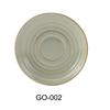 Yanco China GO-002 Golden Coast Earthy Tone Porcelain 5.8in Saucer - 3dz 