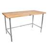 John Boos 96inx24in Rock Hard Maple Top Work Table - 1.75in Thick - HNB05 