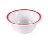 Yanco China HS-5510 Houston Red Band/White Melamine 10oz Soup Bowl - 4dz 