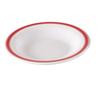 Yanco China HS-5809 Houston Red Band/White Melamine 13oz Pasta Bowl - 2dz 