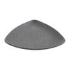 GET INF203 Infuse Stone Grey Melamine 8.5in x 8.5in Triangular Plate 