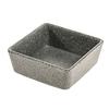 GET INF205 Infuse Stone Grey Melamine 6.75oz 3.7in Square Ramekin 