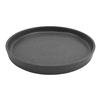 GET INF216 Infuse Stone Grey Melamine 12in dia. Edge Rim Plate - 8 Each 
