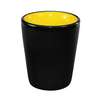 International Tableware, Inc Hilo Black/Yellow 1-1/2oz Porcelain Shot Cup - 81122-2900/05MF-05C 