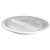 International Tableware, Inc Bright White 9"Diameter Porcelain 3 Compartment Dinner Plate - DIV-9 