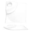 International Tableware, Inc Elite Bright White 8inx8in Porcelain Party Plate w/Round Well - EL-800 