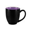 International Tableware, Inc Hil Black/Purple 15oz Porcelain Bistro Cup - 81376-2583/05MF-05C 