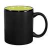 International Tableware, Inc Hilo Black/Rye Green 11oz Porcelain Mug - 87168-2902/05MF-05C 