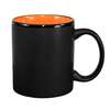 International Tableware, Inc Hilo Black/Orange 11oz Porcelain Mug - 87168-2956/05MF-05C 