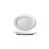 International Tableware, Inc Bristol Bright White 10-1/2in x 7-1/2in Porcelain Platter 2-Dz - BL-12 