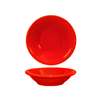 International Tableware, Inc Cancun Crimson Red 4-3/4oz Ceramic Round Fruit Bowl - CAN-11-CR 