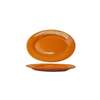 International Tableware, Inc Cancun Orange 11-1/2in x 8-1/4in Ceramic Platter - CA-13-O 