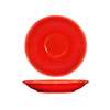 International Tableware, Inc Cancun Crimson Red 5-3/16in Diameter Ceramic A.D. Saucer - CA-36-CR 