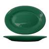 International Tableware, Inc Cancun Green 15-1/2in x 10-1/2in Ceramic Platter - CA-51-G 