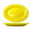 International Tableware, Inc Cancun Yellow 15-1/2in x 10-1/2in Ceramic Oval Platter - CA-51-Y 