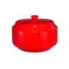 International Tableware, Inc Cancun Crimson Red 14oz Ceramic Sugar Bowl - CA-61-CR 