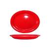 International Tableware, Inc Cancun Crimson Red 11-3/4in x 9-1/4in Ceramic Oval Platter - CAN-13-CR 