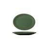 International Tableware, Inc Cancun Green 9-3/4in x 7in Ceramic Platter - CAN-12-G 