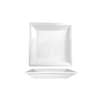 International Tableware, Inc Elite Bright White 7-1/4in x 7-1/4in Porcelain Wide Rim Plate - EL-7 
