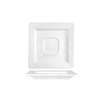 International Tableware, Inc Elite Bright White 5-7/8in x 5-7/8in Porcelain Wide Rim Saucer - EL-2 