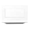 International Tableware, Inc Elite Bright White 7-1/4in x 4-3/8in Porcelain Wide Rim Plate - EL-24 