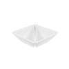 International Tableware, Inc Bright White 8oz Triangular Porcelain Bowl - FA-108 