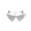 International Tableware, Inc Bright White Porcelain 4 Compartment Bowl with 1-1/2oz Wells - FA-45 