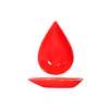 International Tableware, Inc Crimson Red 3-1/2oz Ceramic Tear Drop Shaped Fruit Dish - FAW-55-CR 