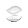 International Tableware, Inc Bright White 14oz Porcelain Leaf Shaped Bowl - FAW-1218 