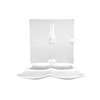 International Tableware, Inc Paragon Bright White 10in x 10in Porcelain 4 Comp Coupe Plate - PA-410 
