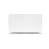 International Tableware, Inc Chef's Palette Bright White 13in x 7in Porcelain Flat Platter - PL-13 