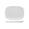 International Tableware, Inc Quad European White 12in x 9in Porcelain Rectangular Platter - QP-12 