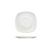 International Tableware, Inc Quad European White 5-3/4in x 5-3/4in Porcelain Saucer - QP-2 
