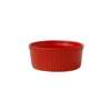 International Tableware, Inc Buffet Crimson Red 3oz Ceramic Fluted Ramekin - RAMF-3-CR 