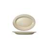 International Tableware, Inc Roma American White 12-1/2in x 9in Ceramic Platter - RO-14 