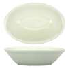 International Tableware, Inc Roma American White 3-1/2oz Ceramic Oval Sauce Dish - RO-17 