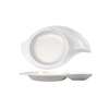 International Tableware, Inc Bright White 8-1/2in Diameter Porcelain Snail Plate - SN-8-EW 