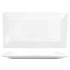 International Tableware, Inc Slope Bright White 13-1/8inx7in Porcelain Rectangular Platter - SP-14 