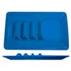 International Tableware, Inc Light Blue 14-1/8in x 9-1/8in Ceramic Rolled Edge Taco Plate - TACO-14-LB 