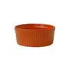 International Tableware, Inc Cancun Orange 6oz Ceramic Fluted Ramekin - RAMF-8-O 