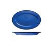 International Tableware, Inc Campfire Speckle Ocean Blue 11-1/2in Oval Ceramic Platter - CF-13 