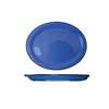 International Tableware, Inc Campfire Speckle Ocean Blue 11-1/2in x 9-1/4in Ceramic Platter - CFN-13 
