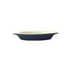 International Tableware, Inc European White/Cobalt Blue 8oz Stoneware Welsh Rarebit - WRO-8-EW-CB 