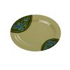 Yanco China JP-2010 Japanese Melamine 10in x 7.25in Oval Plate - 2dz 