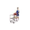 Lakeside 22inx39-1/8inx44-3/8in Stainless Steel Ergo-One Utility Cart - 6820 