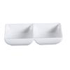 Yanco China LK-505 Lion King Bone White China 2oz Double Sauce Dish - 3dz 