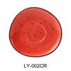 Yanco China Lyon Coral Speckled Glazed Porcelain 6.5"L Freeform Saucer - LY-002CR 